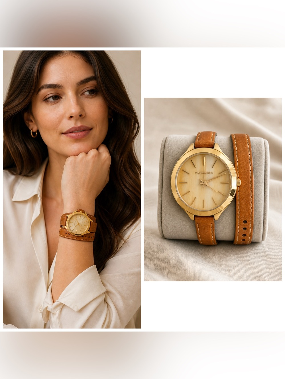Michael Kors. 4 Piece Set: Jet Set Tote with Free Watch, Dust Bag & Scarf. - Picture 13 of 16